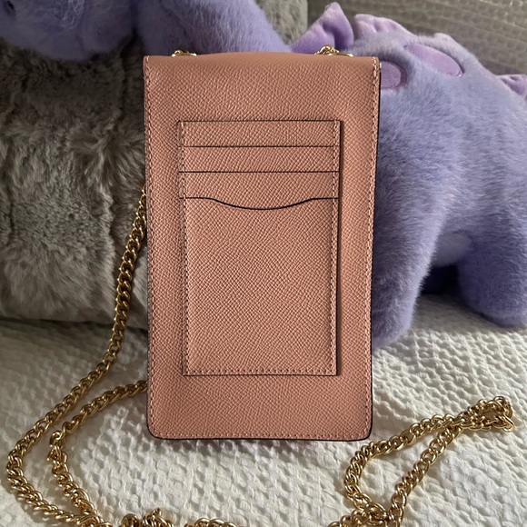 Coach cell phone bag with gold chain strap - Picture 2 of 4